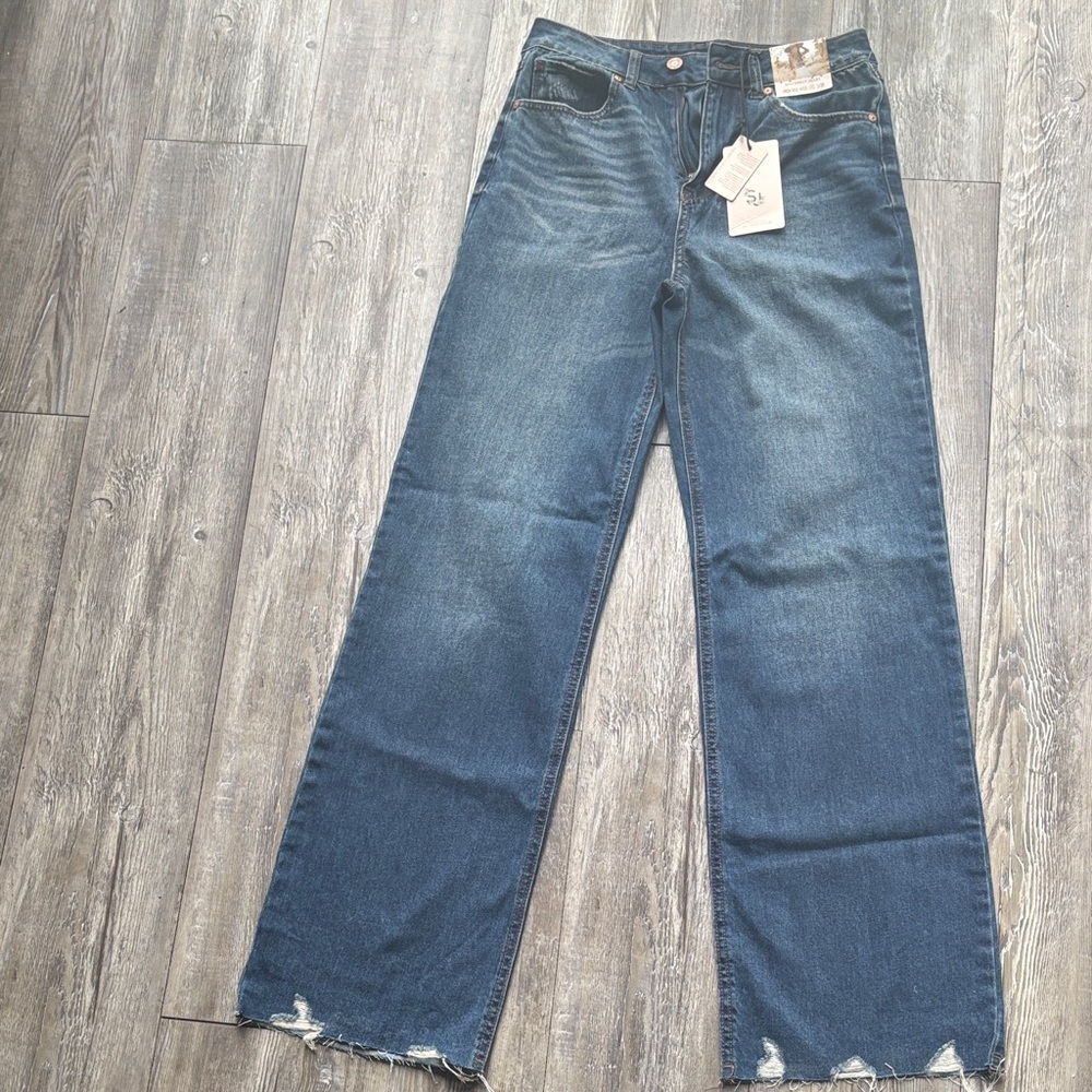Sincerely Jules Blue Wide Leg Jeans